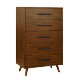 Emery Pecan 5 Drawer Chest