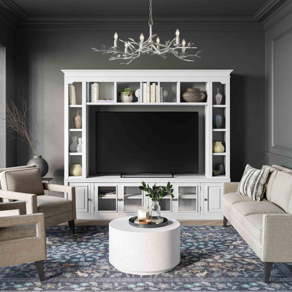 Virginia White Entertainment Center for TVs up to 75" White REN-E1035-97-ENT