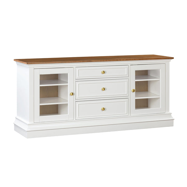 TOV Furniture Hudson Entertainment Console White 68.38"W x 19.25"D x 31"H