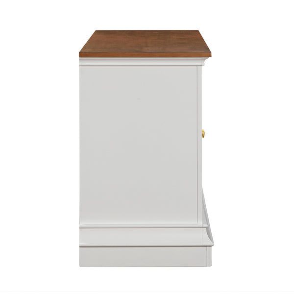 TOV Furniture Hudson Entertainment Console White 68.38"W x 19.25"D x 31"H