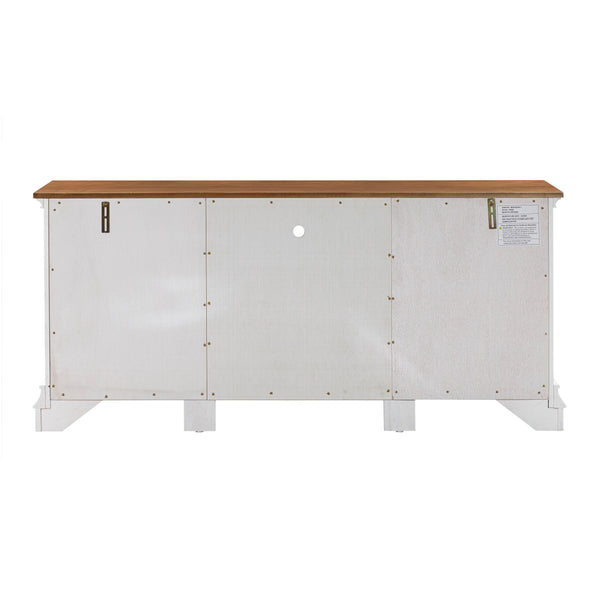 TOV Furniture Hudson Entertainment Console White 68.38"W x 19.25"D x 31"H