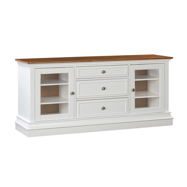 TOV Furniture Hudson Entertainment Console White 68.38"W x 19.25"D x 31"H