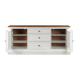 TOV Furniture Hudson Entertainment Console White 68.38"W x 19.25"D x 31"H