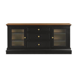 TOV Furniture Hudson Entertainment Console Charcoal 68.38"W x 19.25"D x 31"H