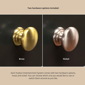 TOV Furniture Hudson Entertainment Console Charcoal 68.38"W x 19.25"D x 31"H