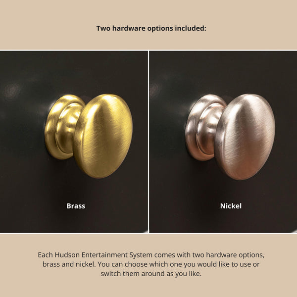 TOV Furniture Hudson Entertainment Console Charcoal 68.38"W x 19.25"D x 31"H