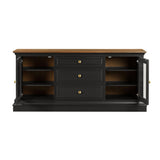 TOV Furniture Hudson Entertainment Console Charcoal 68.38"W x 19.25"D x 31"H