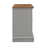 TOV Furniture Hudson Gray Entertainment Console Grey 68.38"W x 19.25"D x 31"H