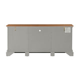 TOV Furniture Hudson Gray Entertainment Console Grey 68.38"W x 19.25"D x 31"H