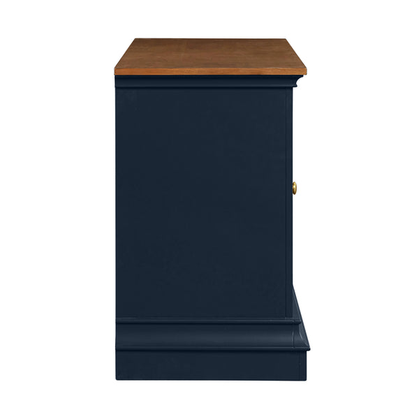 TOV Furniture Hudson Entertainment Console Blue 68.38"W x 19.25"D x 31"H