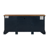 TOV Furniture Hudson Entertainment Console Blue 68.38"W x 19.25"D x 31"H