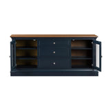 TOV Furniture Hudson Entertainment Console Blue 68.38"W x 19.25"D x 31"H