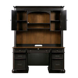 Roanoke Black Credenza & Hutch SET