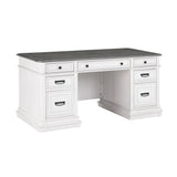 Roanoke White Executive Desk