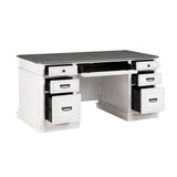 Roanoke White Executive Desk