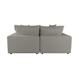 Cali Slate Modular Loveseat