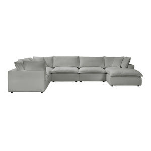 Cali Slate Modular Large Chaise Sectional