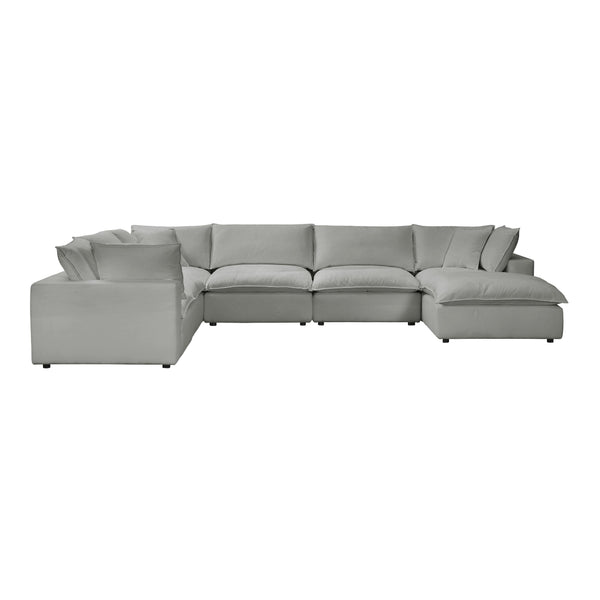 Cali Slate Modular Large Chaise Sectional