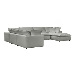 Cali Slate Modular Large Chaise Sectional