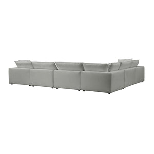 Cali Slate Modular Large Chaise Sectional