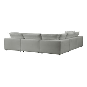 Cali Slate Modular Large Chaise Sectional