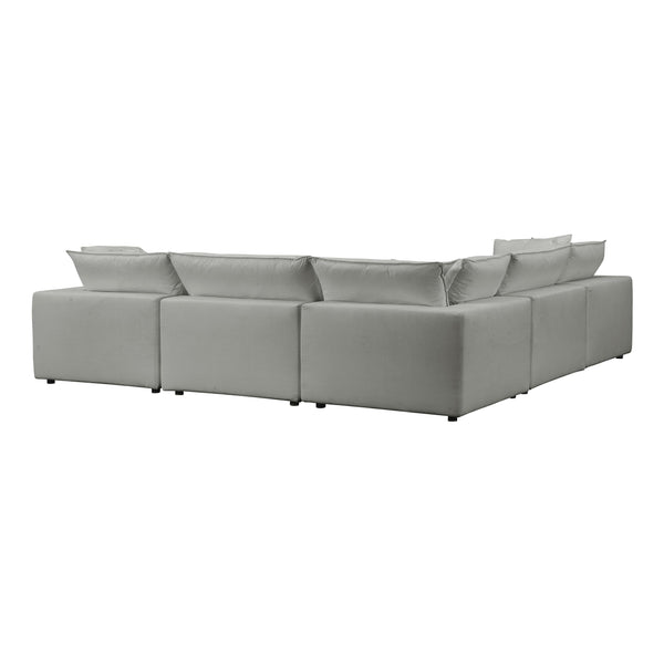 Cali Slate Modular Large Chaise Sectional
