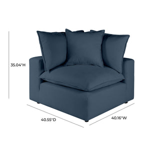 Cali Navy Corner Chair