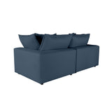 Cali Navy Modular Loveseat