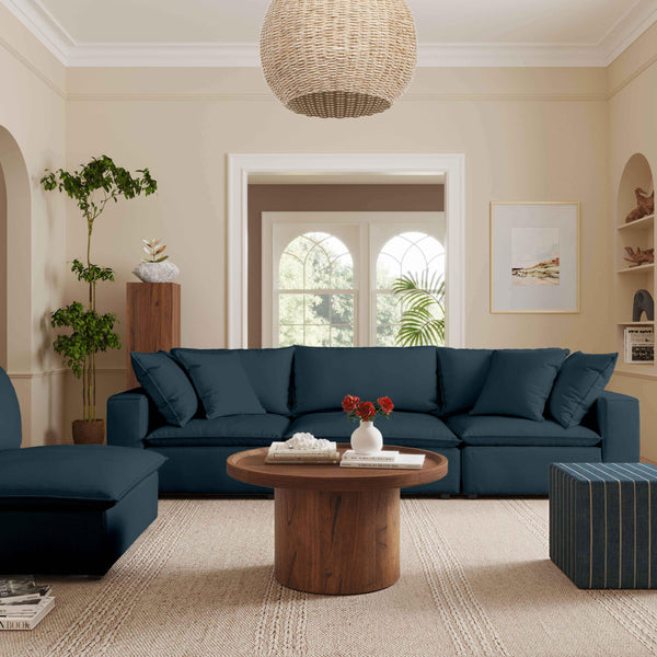 Cali Navy Modular 4 Piece Sectional