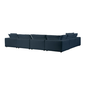 Cali Navy Modular Large Chaise Sectional