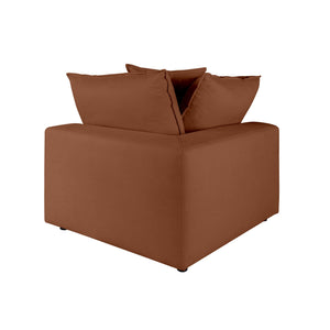 Cali Rust Corner Chair