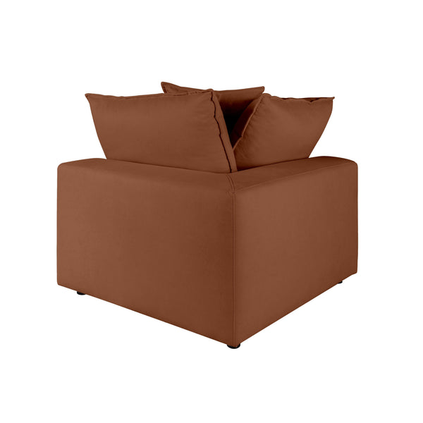 Cali Rust Corner Chair