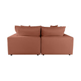 Cali Rust Modular Loveseat