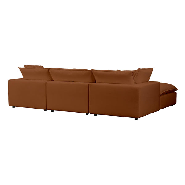 Cali Rust Modular 4 Piece Sectional