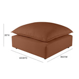 Cali Rust Ottoman