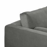 Cave Ash Gray Velvet Loveseat