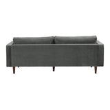 Cave Ash Gray Velvet Sofa