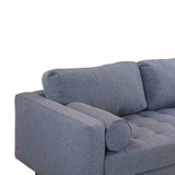 Cave Navy Tweed Loveseat