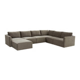 Willow Taupe Modular Large Chaise Sectional