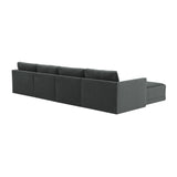 Willow Charcoal Modular U Sectional