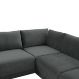 Willow Charcoal Modular Large U Sectional