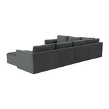 Willow Charcoal Modular Large Chaise Sectional