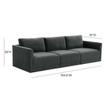 Willow Charcoal Modular Sofa