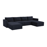 Willow Navy Modular U Sectional