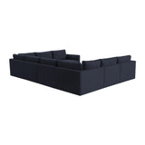 Willow Navy Modular Large U Sectional