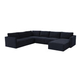 Willow Navy Modular Large Chaise Sectional