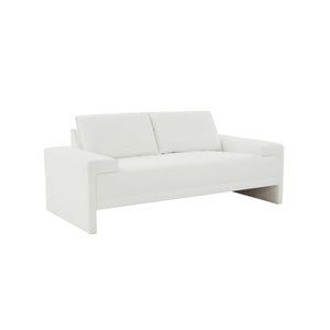 TOV Furniture Maeve Pearl Loveseat White 75.2"W x 37.1"D x 32.25"H