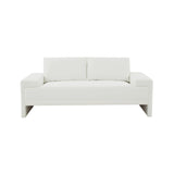 TOV Furniture Maeve Pearl Loveseat White 75.2"W x 37.1"D x 32.25"H