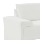 TOV Furniture Maeve Pearl Loveseat White 75.2"W x 37.1"D x 32.25"H