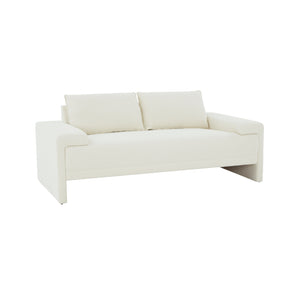 TOV Furniture Maeve Boucle Loveseat Cream 75.2"W x 37.1"D x 32.25"H